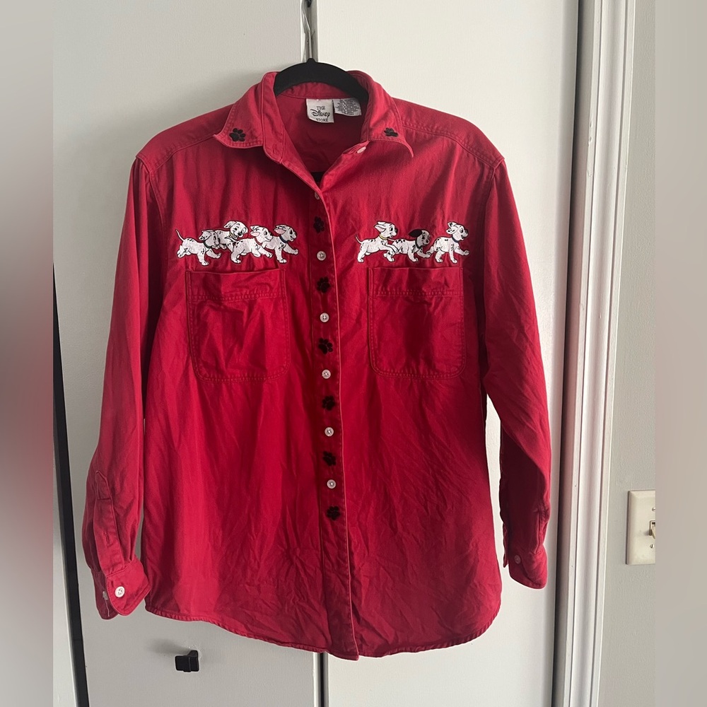 Vintage The Disney Store 101 Dalmatians Button Down Shirt